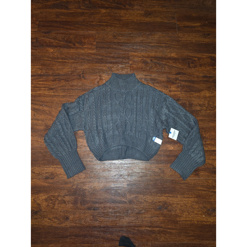 Gray Arizona mock neck sweater size small NWT